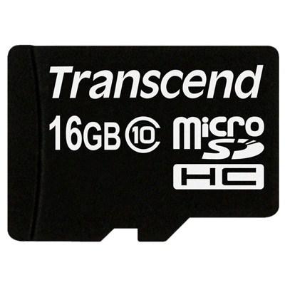 Карта пам'яті Transcend 16Gb microSDHC class 10 (TS16GUSDC10) - изображение 1