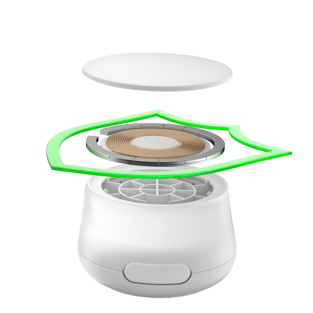 Зарядний пристрій Belkin UltraCharge Wireless 2-in-1 25W white (WIZ039KQWH) - зображення 11