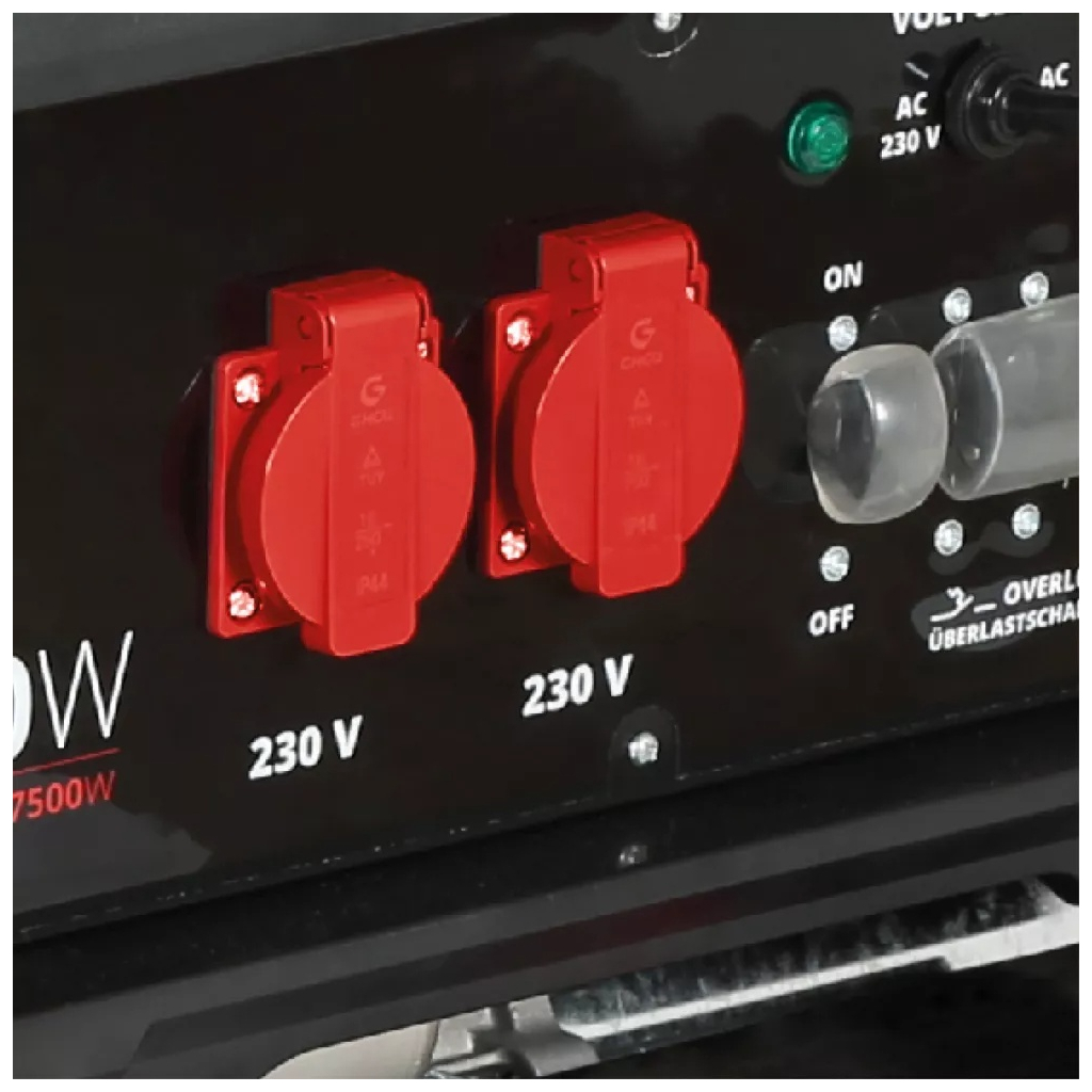 Генератор Einhell TC-PG 8000 3-фазний, 230V/400V, 8.0кkW, електростартер, AVR 25л (4152640) - изображение 3