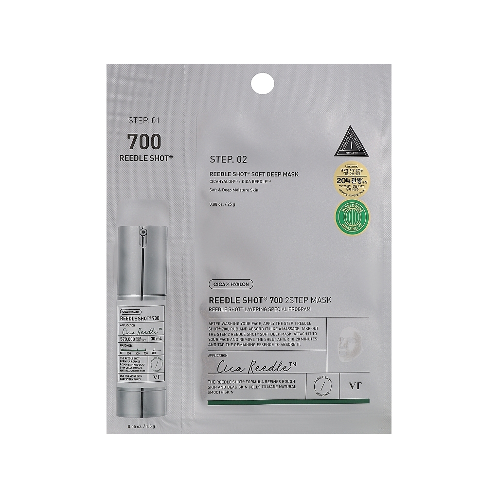 Маска для обличчя VT Cosmetics Reedle Shot 700 2 Step Mask 2-етапна (8803463006051) - зображення 1