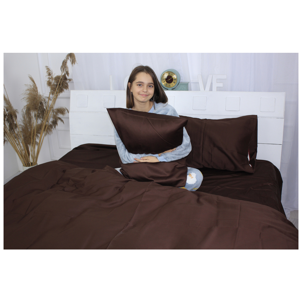 Постільна білизна MirSon Сатин Premium Cacao 0211 160х220 (2200001479180) - зображення 4