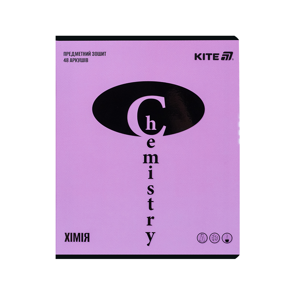 Зошит Kite предметний Bright 48 аркуші, клітинка, хімія (K25-240-16) - зображення 1