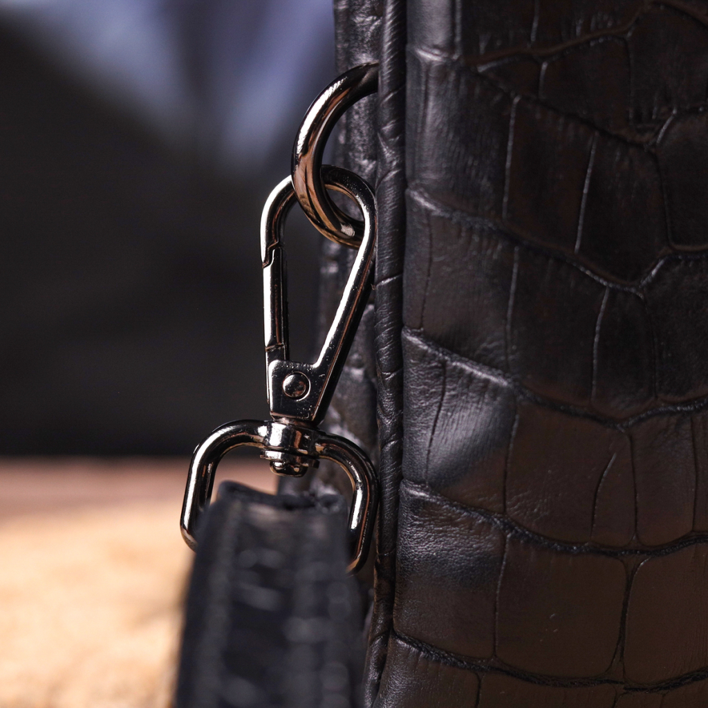 Сумка Canpellini З натуральної шкіри Чорна (21556) - зображення 9