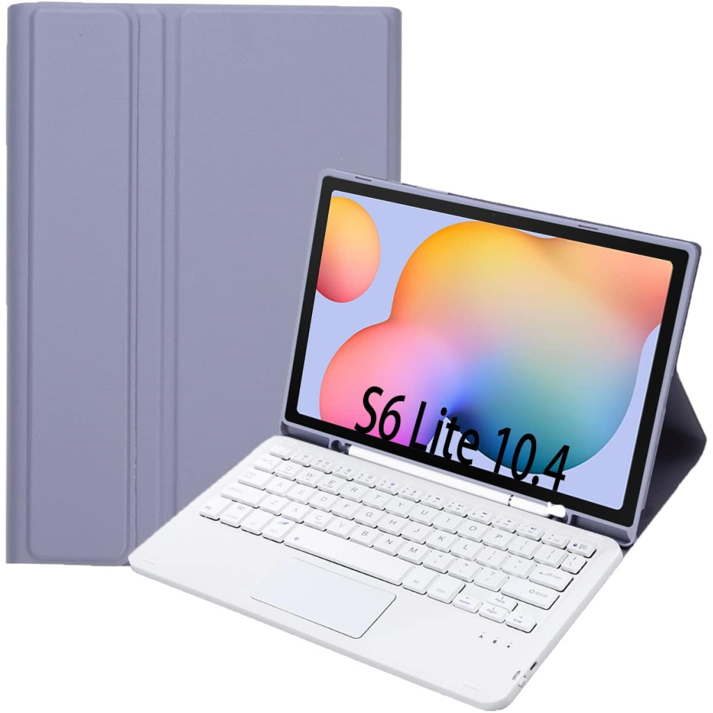 Чохол до планшета BeCover Keyboard+TouchPad Samsung Tab S6 Lite 10.4 P610/P613/P615/P619 Purple (712366) - зображення 1