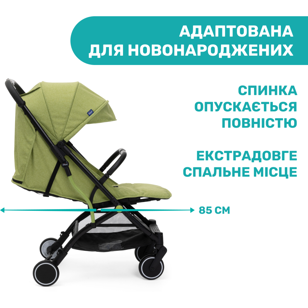 Коляска Chicco Trolley Me Салатова (79865.55) - зображення 5