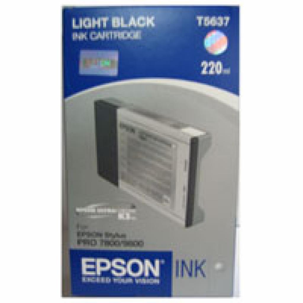 Картридж Epson St Pro 7800/7880/9800 light black (C13T603700) - изображение 1