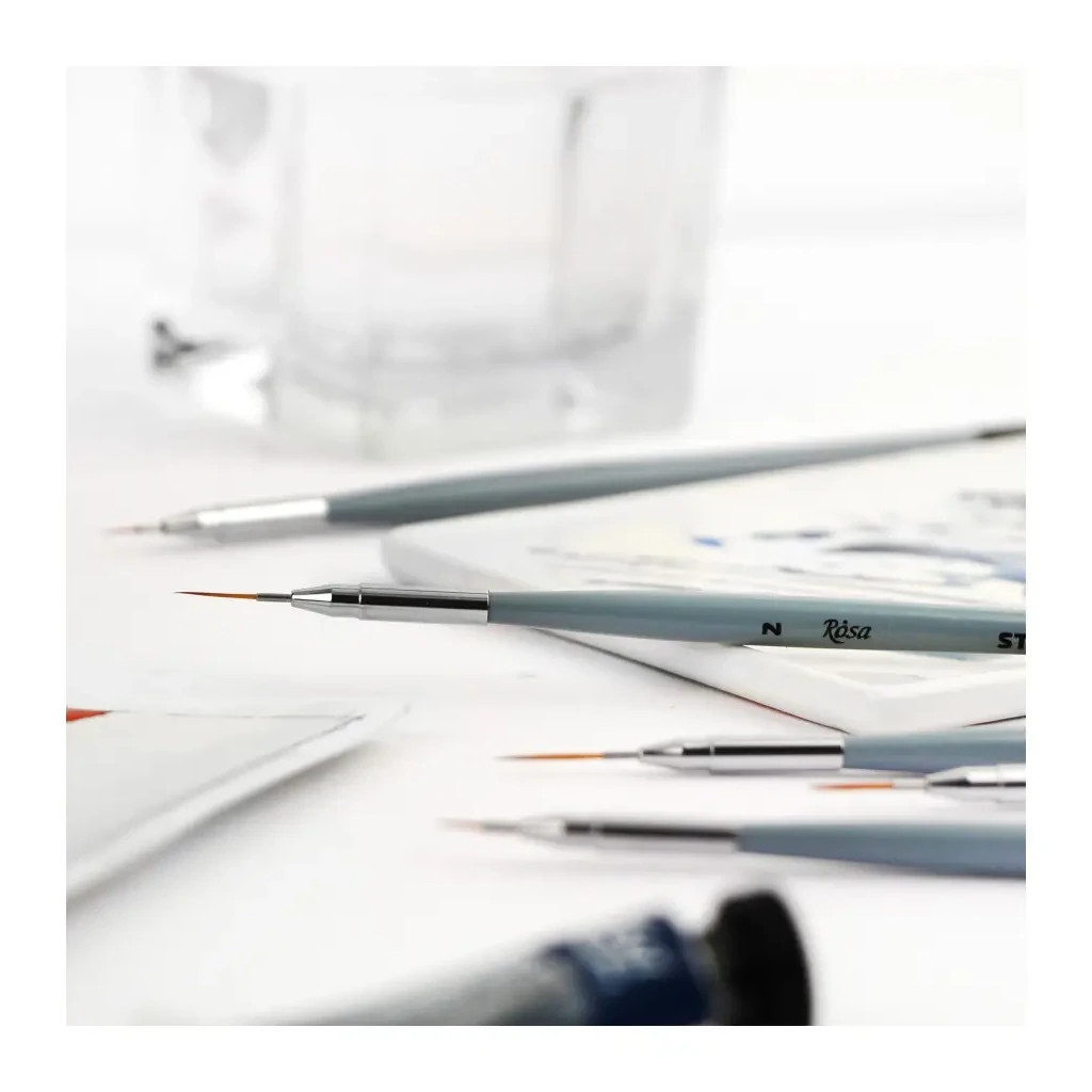 Пензлик для малювання Rosa Синтетика кругла, лайнер, STREAM 123/7, № 3 (4823098516972) - изображение 5