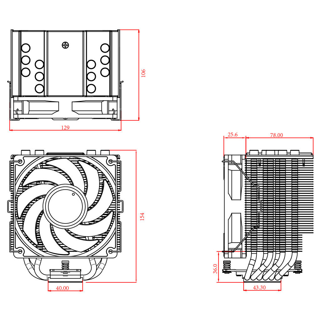 Кулер до процесора ID-Cooling SE-226-XT ARGB - зображення 8