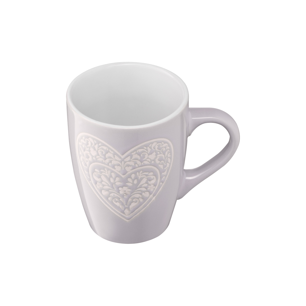 Чашка Ardesto Heart 330 мл Grey (AR3467GR) - изображение 2