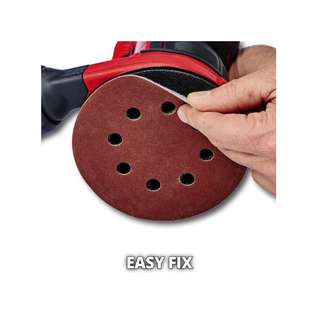 Шліфувальна машина Einhell TE-RS 18LI - Solo 18В, 125 мм, 14000-22000кол/хв, (без АКБ та ЗП) (4462010) - зображення 8