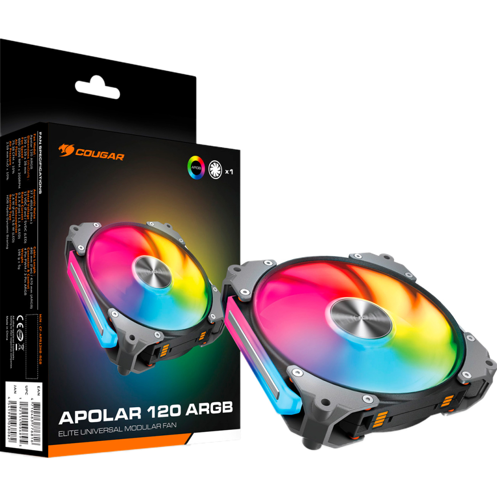 Кулер до корпусу Cougar Apolar 120 ARGB - изображение 9