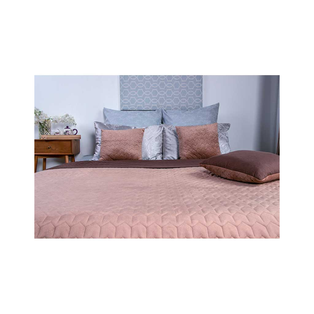 Покривало Руно двостороннє VeLour Коричневе 180 х 220 см (340.55_Cappuccino) - изображение 4