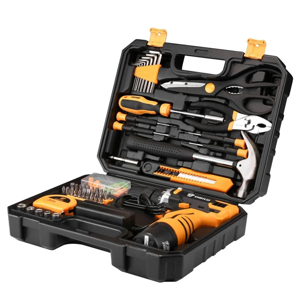 Шуруповерт Deko DKCD12FU-LI + набір 104 інструментів в кейсі (12182) - зображення 3