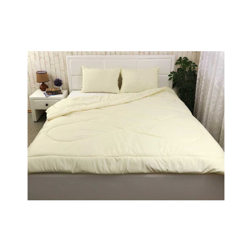 Ковдра Руно набір ковдра 200х220 + 2 подушки 50х70 (925.52СЛБ_Молочний) - зображення 3