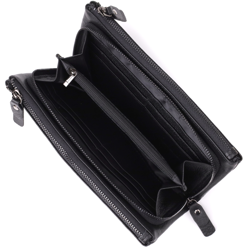 Гаманець ST Leather Шкіряний Чорний (23111) - зображення 5