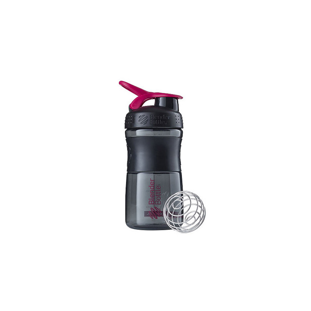 Шейкер спортивний BlenderBottle SportMixer Flip 20oz/590ml Black/Pink (SM 20oz Black/Pink) - зображення 2