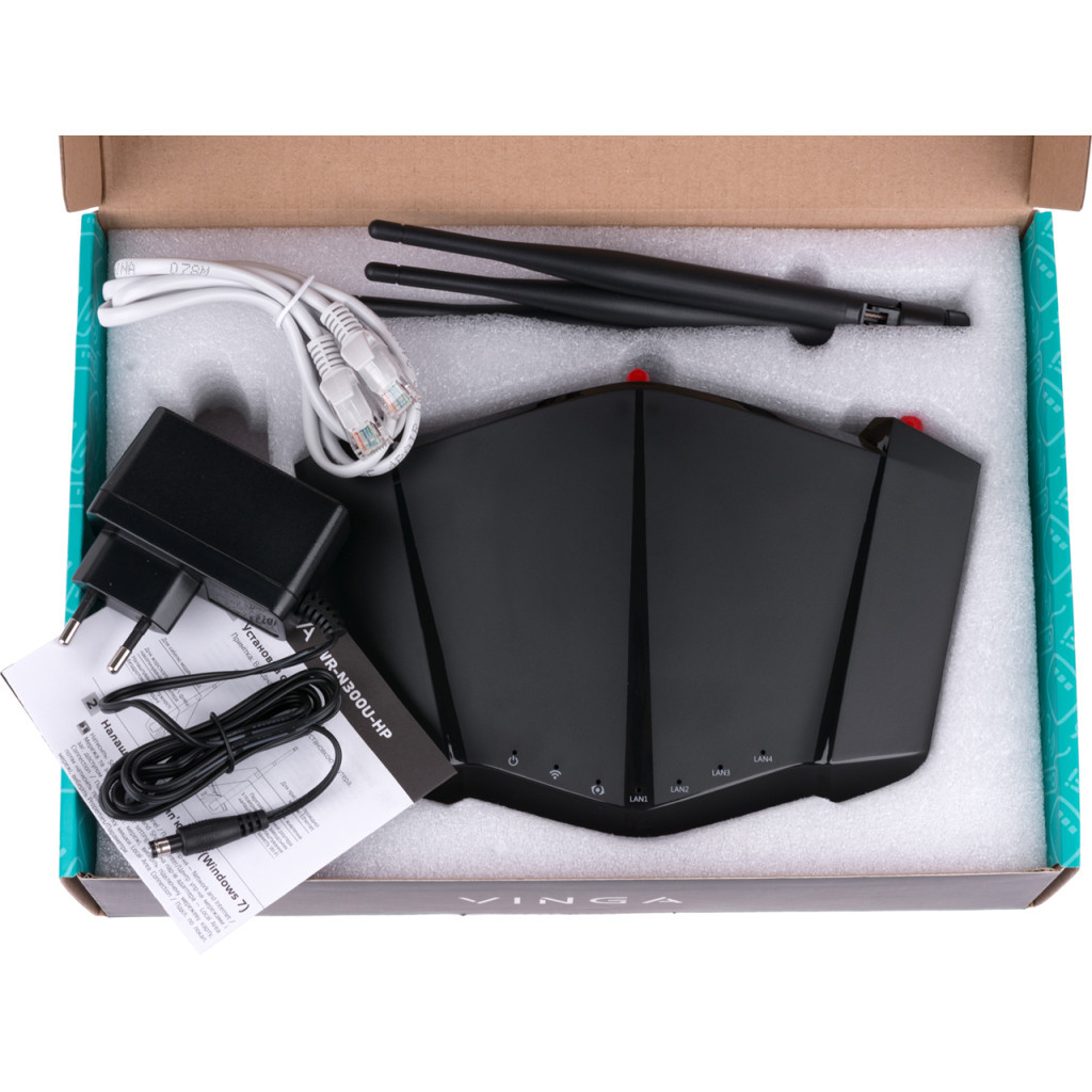 Маршрутизатор Vinga WR-N300U High Power (WR-N300U-HP) - зображення 2