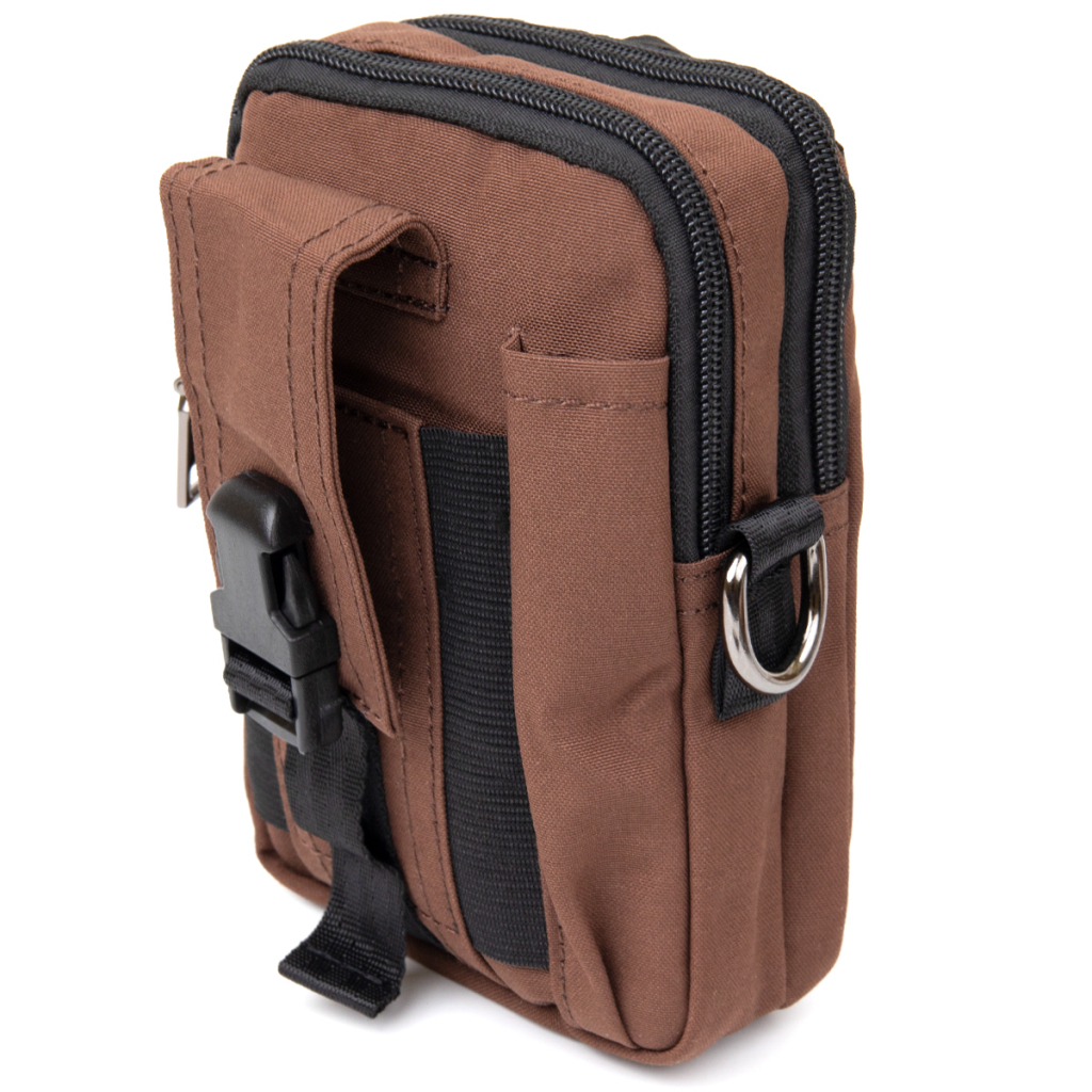 Сумка Vintage На пояс нейлон Коричнева (20648) - зображення 1
