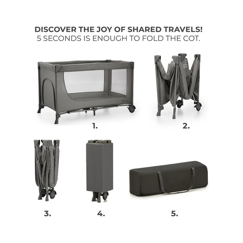 Дитячий манеж Kinderkraft Joy 2 Dark Grey (5902533925117) - изображение 3