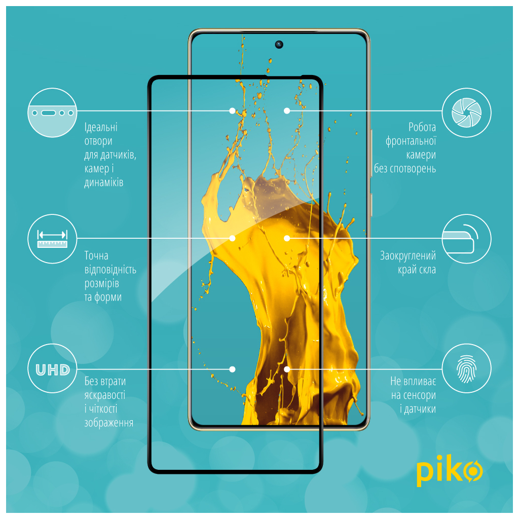 Скло захисне Piko Full Glue Infinix Note 40 5G Black (1283126613111) - зображення 2