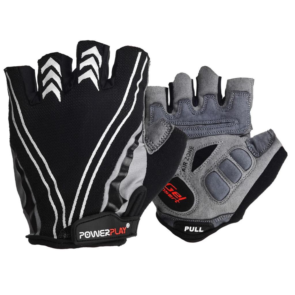Велорукавиці PowerPlay 5007 Black M (5007D_M_Black) - зображення 1