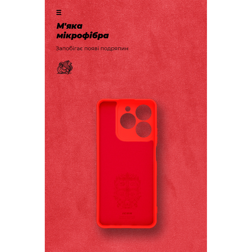 Чохол до мобільного телефона Armorstandart ICON Realme C63 4G / C61 4G Camera cover Red (ARM78461) - зображення 4