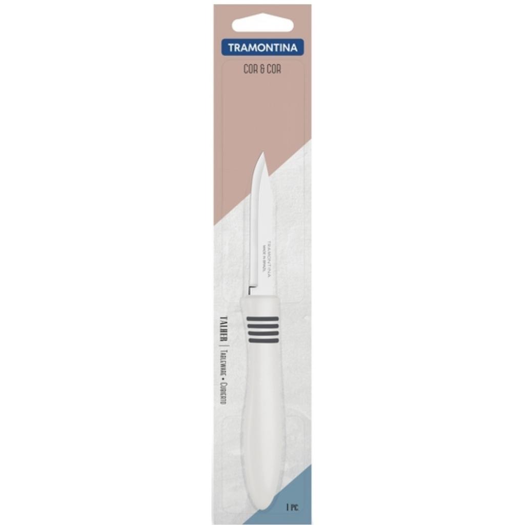 Кухонний ніж Tramontina COR & COR для овощей 76 мм White (23461/153) - зображення 2