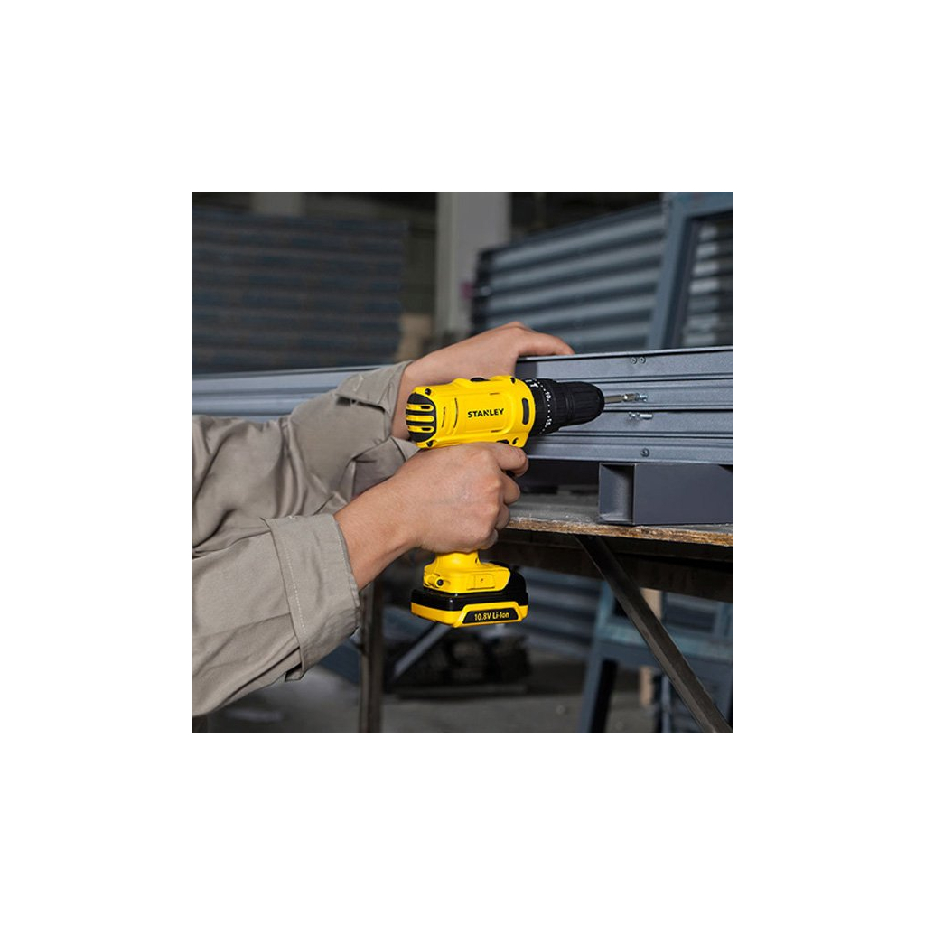 Шуруповерт Stanley SCH12S2 10.8V, 28Нм, Li-Ion, 2ак. сумка. - зображення 3