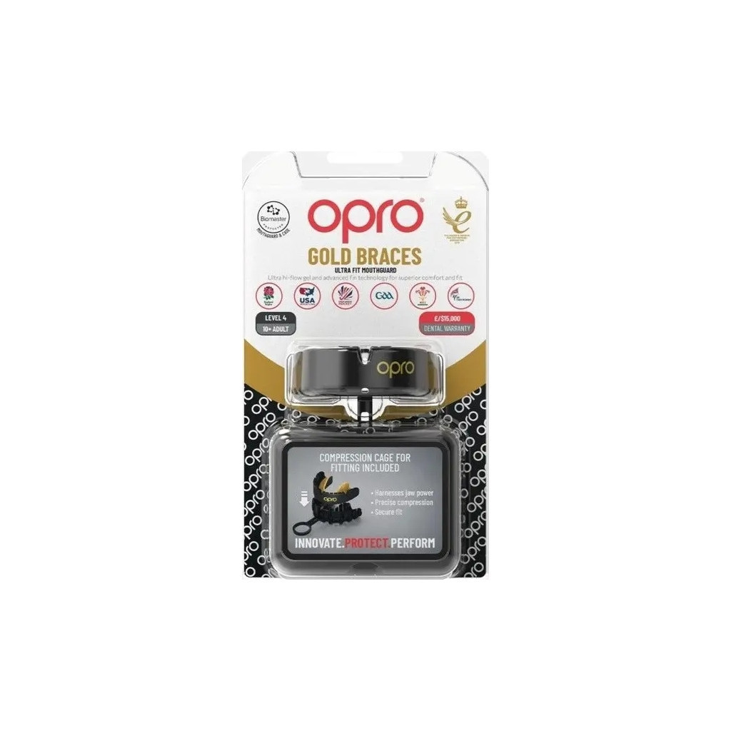 Капа Opro Gold UFC доросла Black/Gold 102516001 (UFC_Gold_Black/Gold) - зображення 5