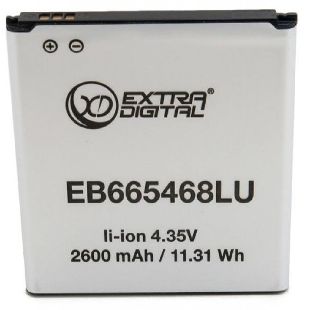 Акумуляторна батарея Extradigital Samsung Galaxy Grand 2 Duos G7102 (2600 mAh, EB665468LU) (BMS6417) - изображение 2