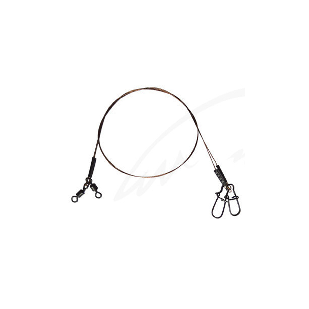 Повідець Ukrspin Orange Spinning плетений сталь AFW 1х19 12см 5кг(10lb)/0.2мм (1590.01.52) - изображение 2