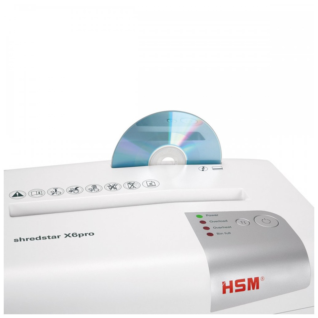 Знищувач документів HSM shredstar X6 pro (2x15) (6010956) - зображення 4