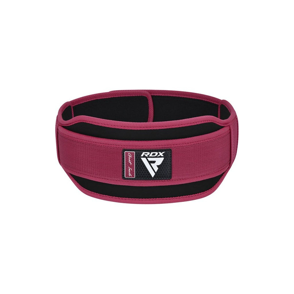 Атлетичний пояс RDX RX5 Double Belt неопреновий Pink XS (WBD-RX5P-XS) - зображення 4