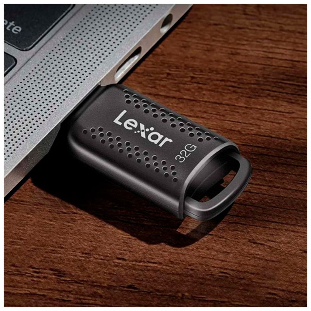 USB флеш накопичувач Lexar 32GB JumpDrive V400 Black USB 3.0 (LJDV400032G-BNBNG) - изображение 7
