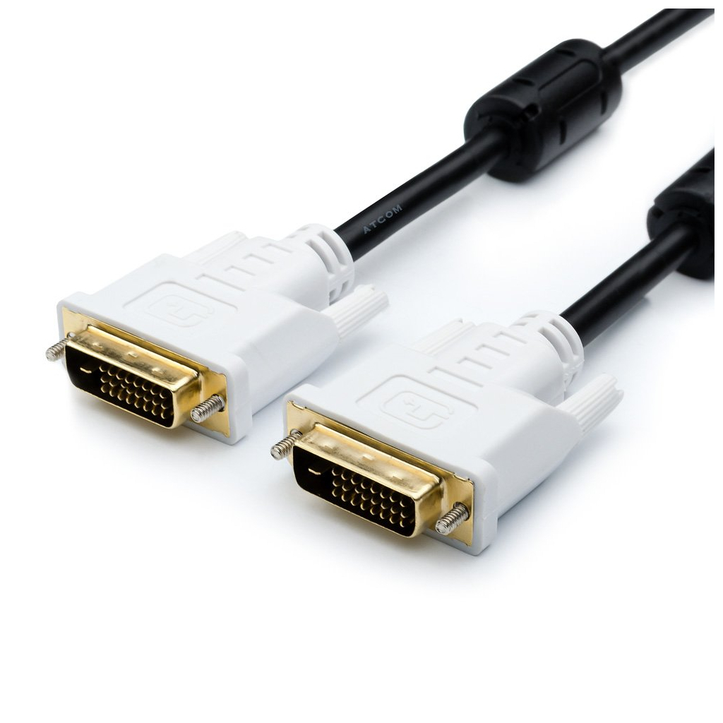 Кабель мультимедійний DVI to DVI 24+1pin, 5.0m Atcom (9149) - зображення 1