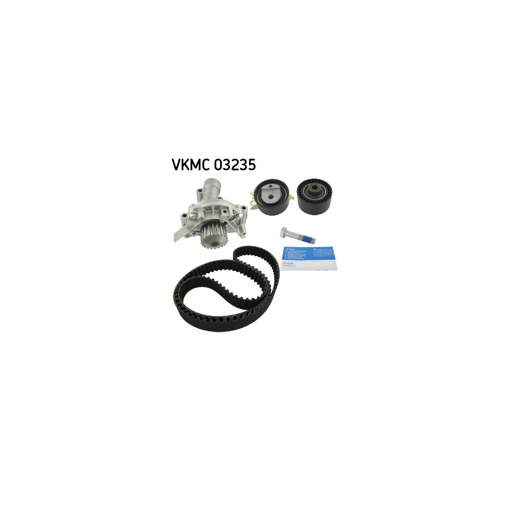 Комплект ременя ГРМ з помпой SKF VKMC 03235 - зображення 1