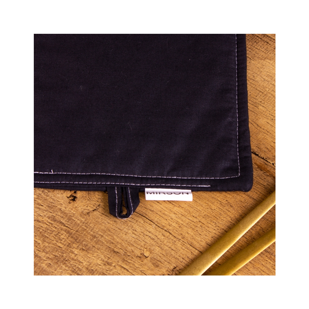 Кухонна прихватка MirSon Бязь 16-9000 Black Stone (2200006753650) - зображення 2