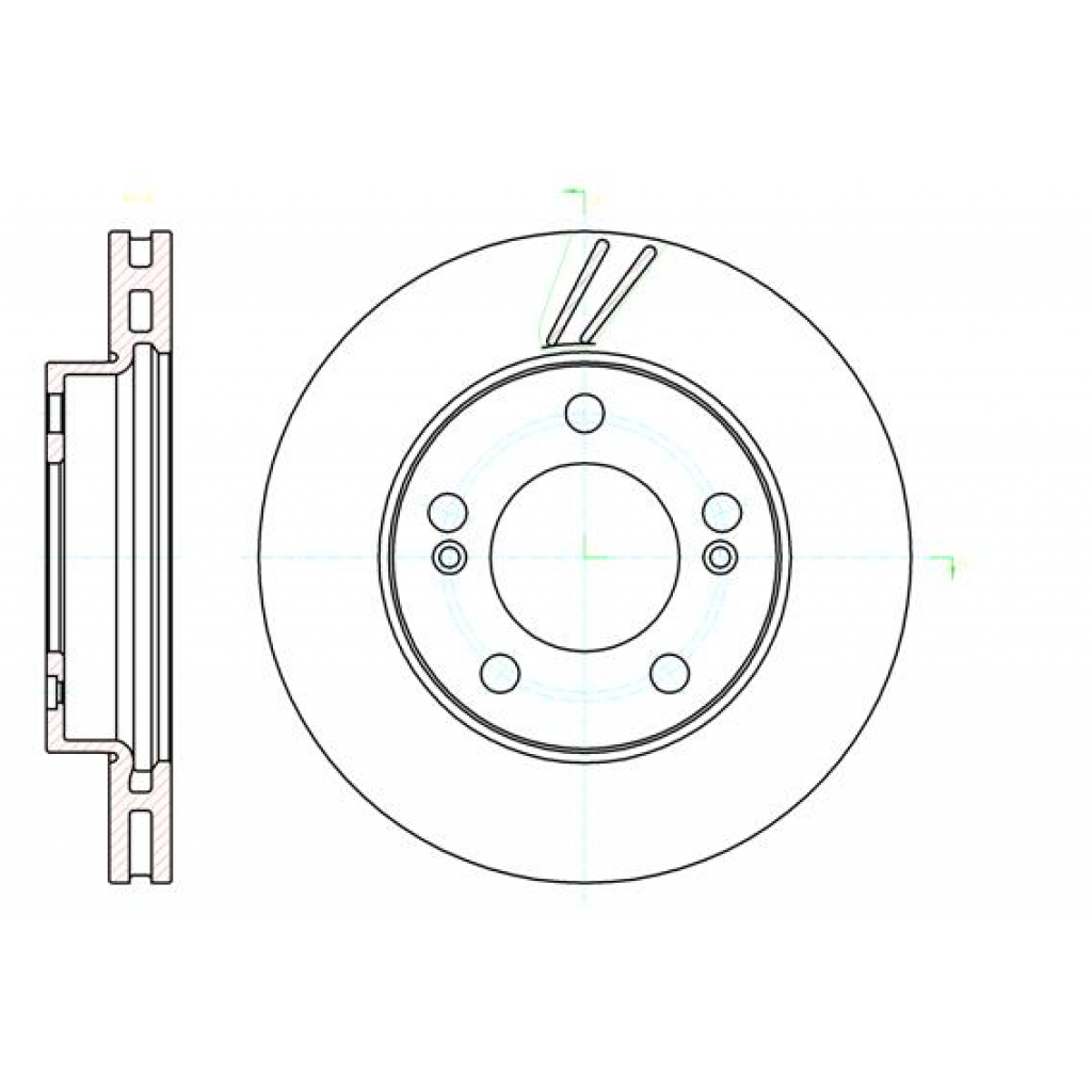 Гальмівний диск REMSA 61040.10 - зображення 1