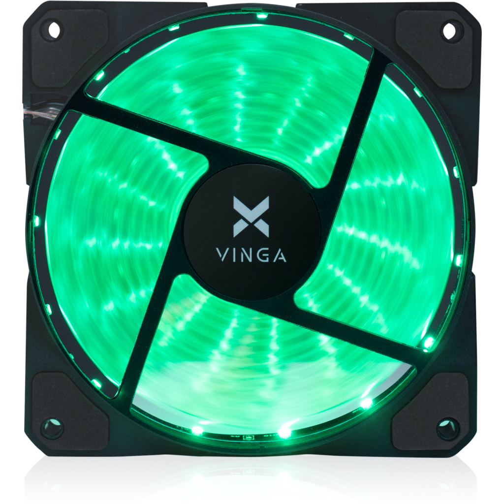 Кулер до корпусу Vinga 12025-15-G1 - зображення 1