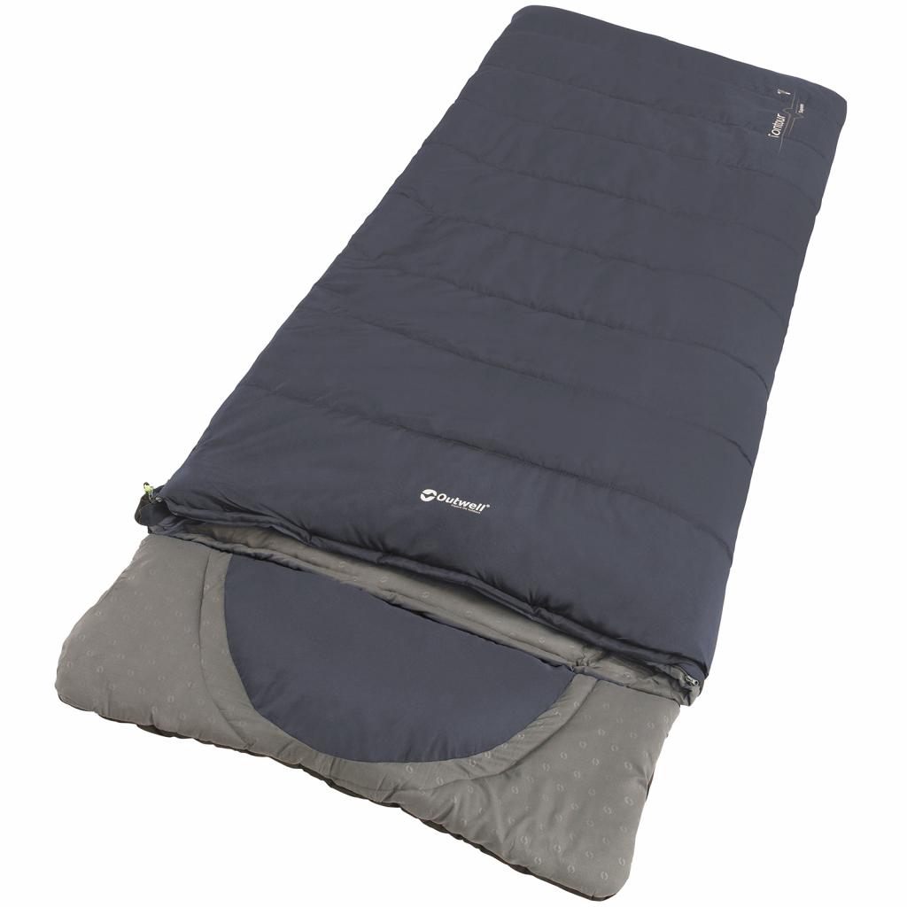 Спальний мішок Outwell Contour Lux Reversible -3C Deep Blue Left (928749) - зображення 1