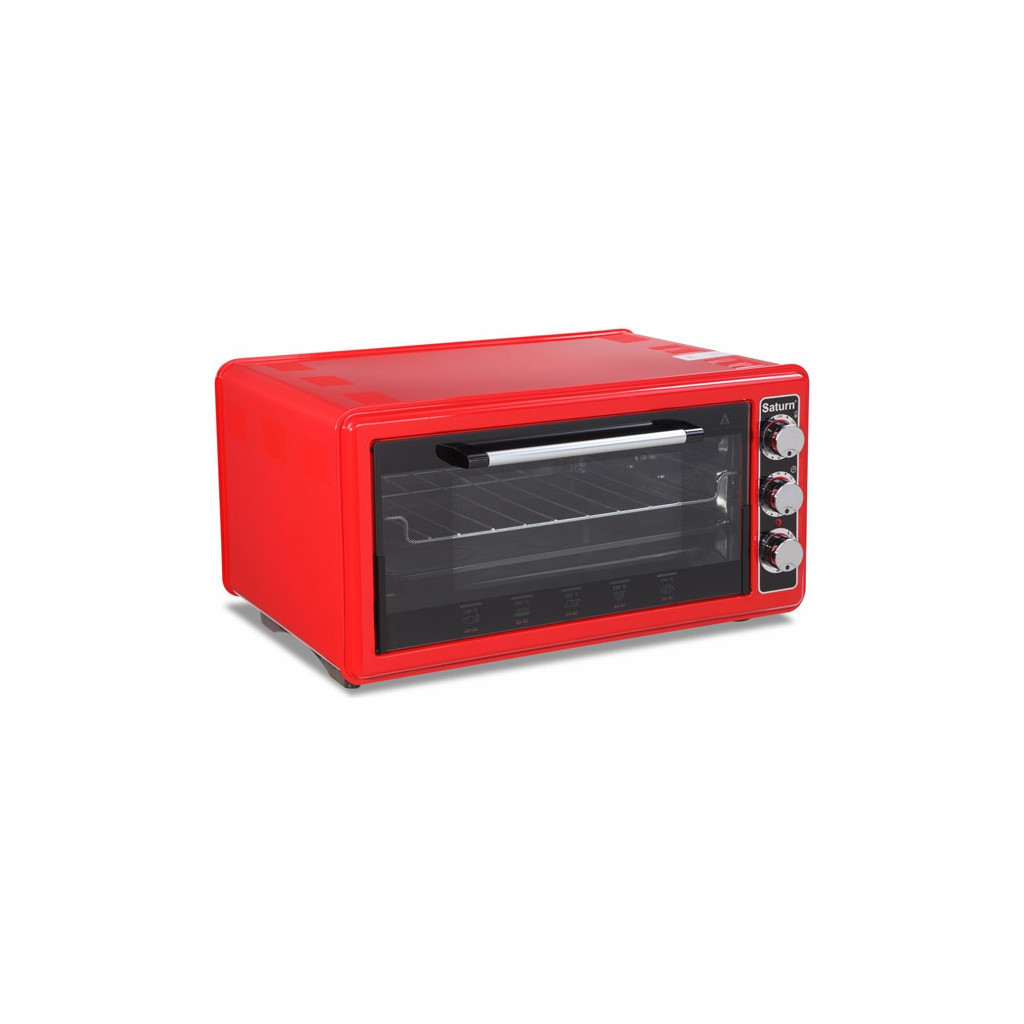 Електропіч Saturn ST-EC1077 Red - зображення 1