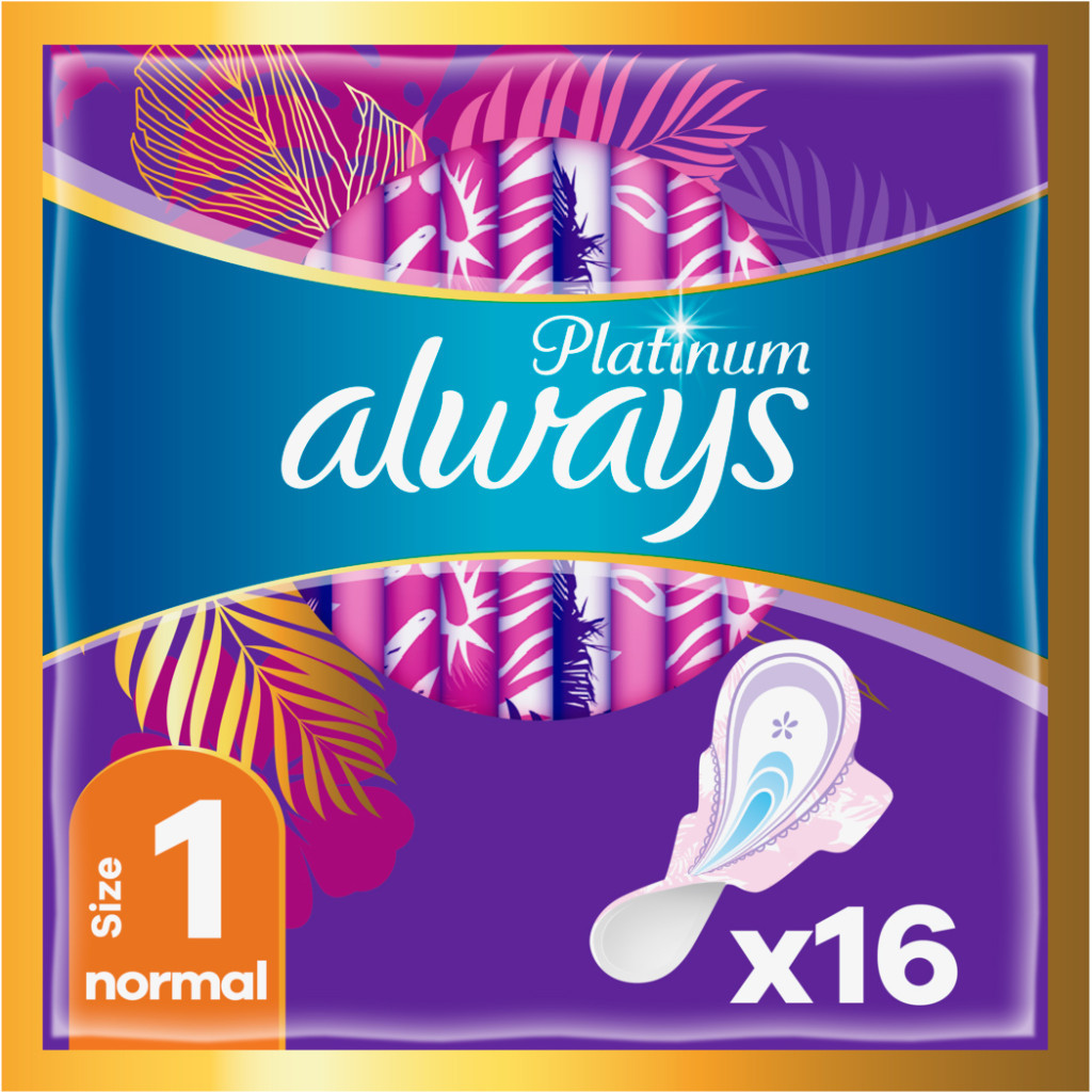 Гігієнічні прокладки Always Platinum Normal (Розмір 1) 16 шт. (8001090444912) - зображення 1