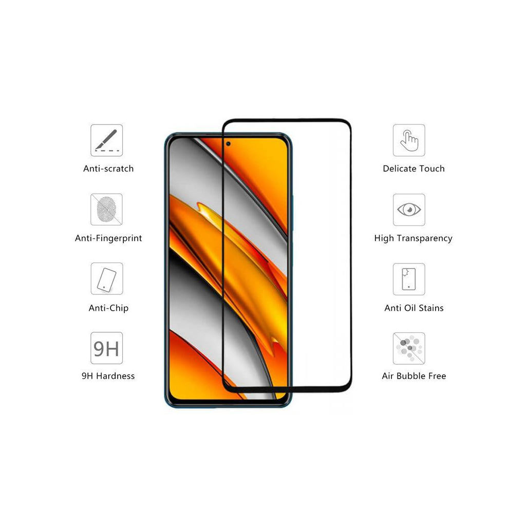 Скло захисне Drobak Poco M3 Pro Black Frame A+ (494910) - зображення 2
