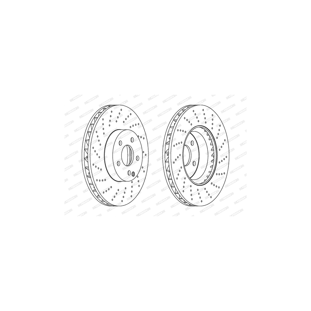 Гальмівний диск FERODO DDF1694C-1 - зображення 1
