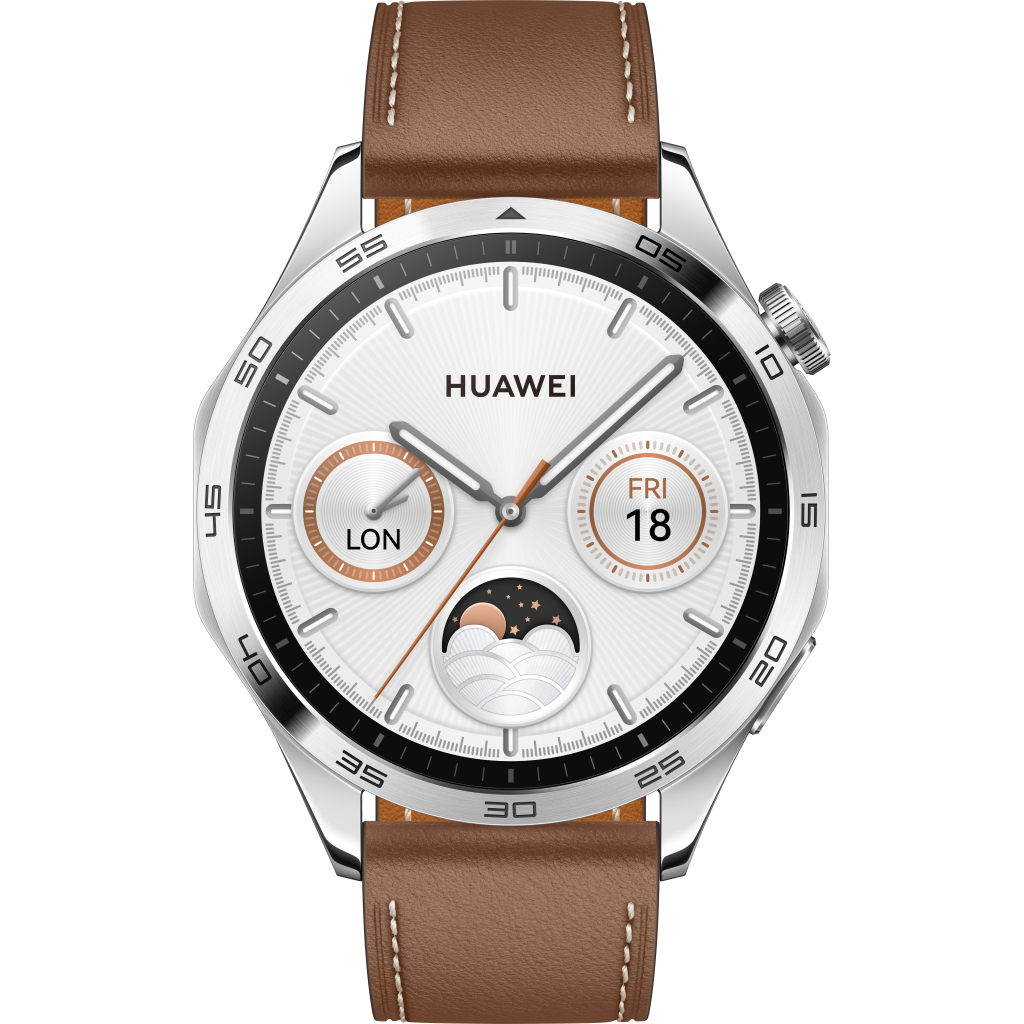 Смарт-годинник Huawei WATCH GT 4 46mm Classic Brown Leather (55020BGW) - зображення 2