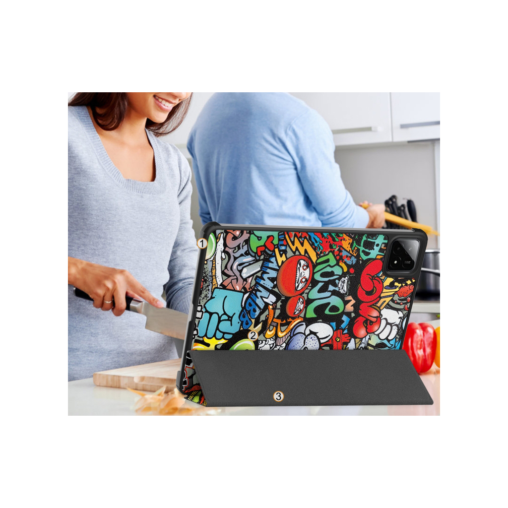 Чохол до планшета BeCover Smart Case Xiaomi Pad 7 / 7 Pro 11.2" Graffiti (712804) - зображення 9