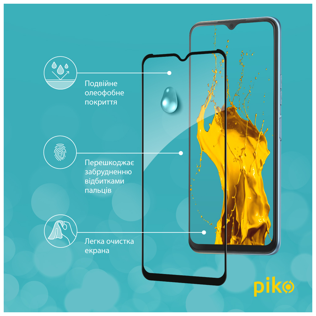 Скло захисне Piko Full Glue Tecno Pop 5 LTE (1283126535383) - зображення 4