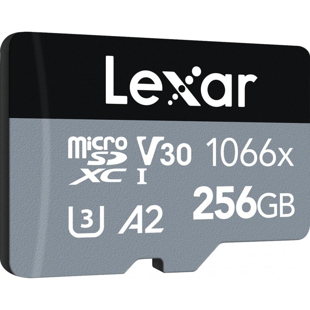 Карта пам'яті Lexar 256GB microSDXC class 10 UHS-I 1066x Silver (LMS1066256G-BNANG) - зображення 2
