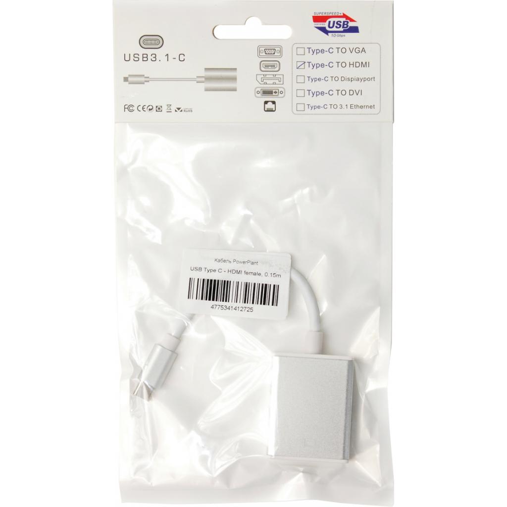 Перехідник Type-C to HDMI F 0.15m PowerPlant (KD00AS1272) - зображення 4