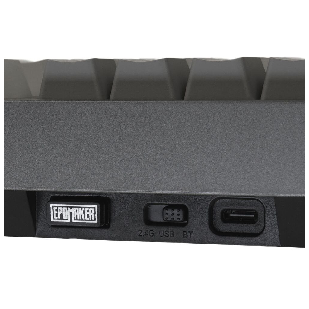 Клавіатура Epomaker TH80 Pro V2 75 Sea Salt Silent Switch Hot-Swap LCD Screen RGB Wireless/Bluetooth/USB UA Black (TH80-PROV2-B-SS) - зображення 4